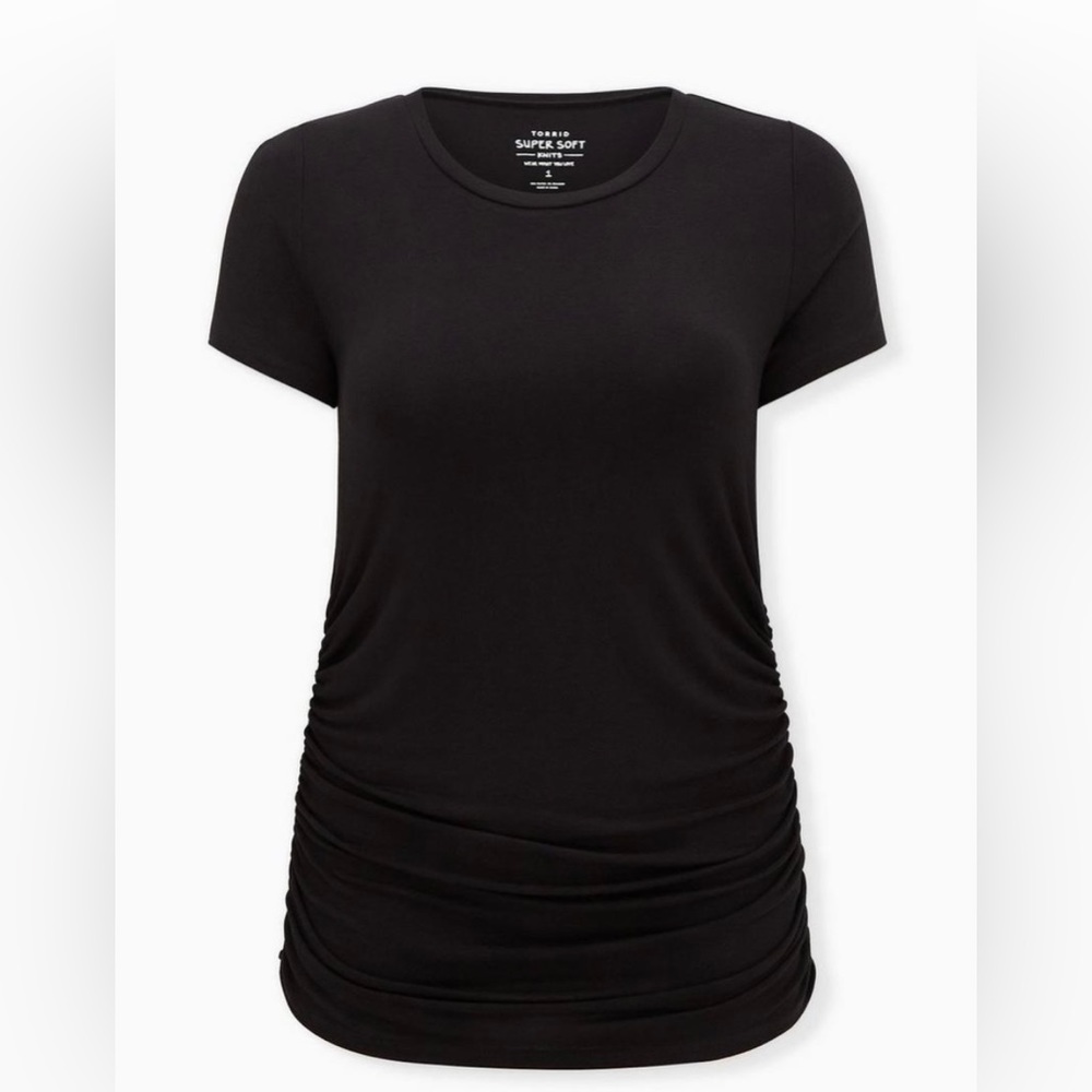 Torrid Super Soft Tee Shirt Black 3X 22